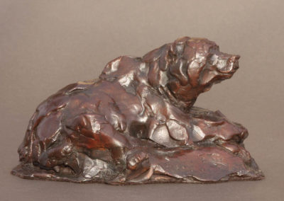 grizzly bear bronze wildlife sculpture George Bumann